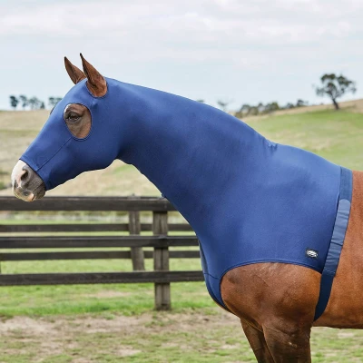 Afbeelding van Weatherbeeta Hood Stretch with Zip Navy Full Agradi.be