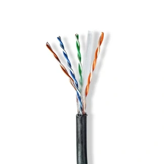Afbeelding van Netwerkkabel voor buiten Cat6 U/UTP 305 meter (Stugge kern)