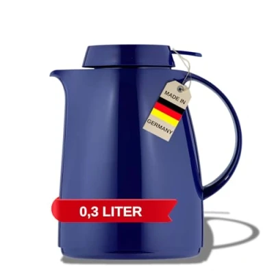 Afbeelding van Helios Servitherm thermoskan van kunststof, 0,3 l, donkerblauw