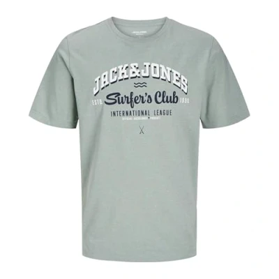 Afbeelding van Jack &amp; Jones Junior Jjelogo TEE Oneck JNR Tshirt print voor kinderen, Maat: 152, Iceberg green