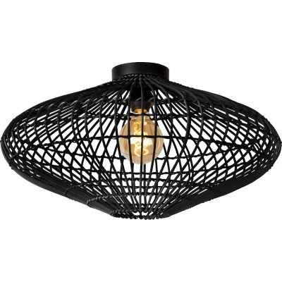 Afbeelding van Lucide MAGALI Plafonnière 1xE27 Zwart