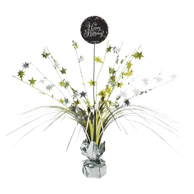 Afbeelding van Tafeldecoratie Happy Birthday Sparkling Goud 46cm