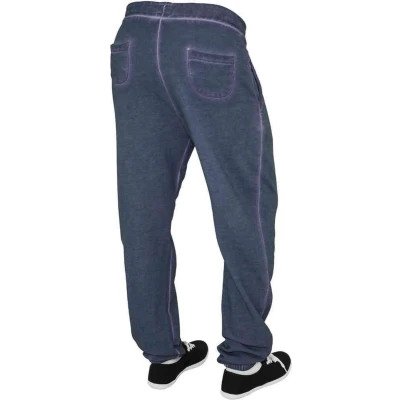 Afbeelding van Urban Classics Ladies Spray DYE Sweatpant Trainingsbroek, Dames, Maat: Medium, Denimblue
