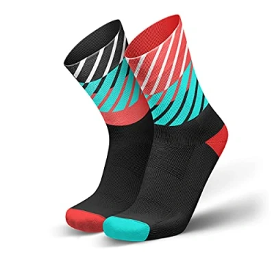 Afbeelding van Incylence Running Sock Diagonals Black Inferno 35 38