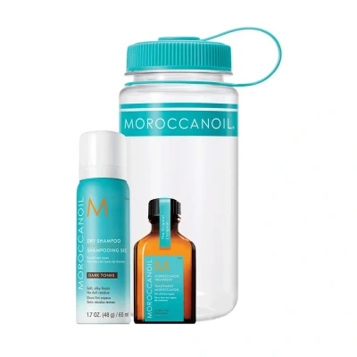 Afbeelding van Moroccanoil Dry Shampoo Pakket Droogshampoo Gym Refresh Kit Voor Donkere Haartinten Cadeauset Haarverzorging