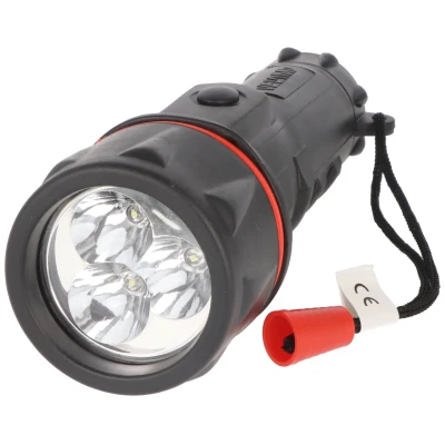 Afbeelding van Velamp rubberen zaklamp LED 2 x D