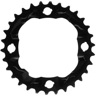 Image de Plateau vtt double diam 96 exter 36dts noir 4 branches shimano orig.mt500 10v (36/26)
