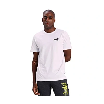 Afbeelding van Puma ESS Small LOGO TEE Tshirt basic, Heren, Maat: XXL, white