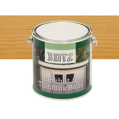 Afbeelding van Wovar Beitz Blokhut &amp; Tuinhuis beits Grenen (transparant) 2,5L Zijdeglans