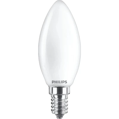 Afbeelding van Philips Mat Glas LED E14 6.5W (60W) Warm Wit Licht Niet Dimbaar