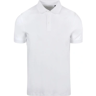 Afbeelding van Suitable Liquid Poloshirt Wit maat XXL heren met Slim fit Pasvorm Katoen Herenkleding