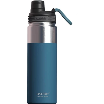 Afbeelding van Asobu Alpine Flask Thermosbeker Blauw 530 ml Dubbelwandig tot 12 uur warm 24 koud