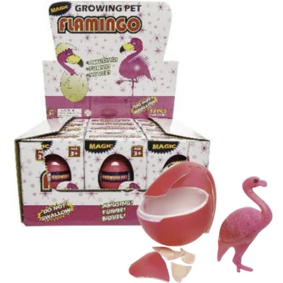 Afbeelding van 12 groeiende flamingo in ei disp 9241