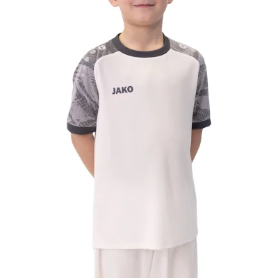 Afbeelding van JAKO Shirt Iconic KM wit/zachtgrijs/antra light 116 / 164