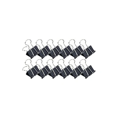 Afbeelding van Papierklem MAUL 213 Foldback 25mm capaciteit 9mm zwart