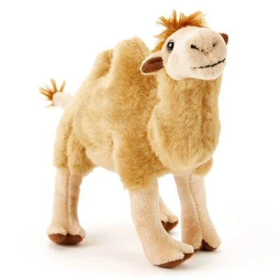 Afbeelding van Zappi Co Bactrian kameel pluche onderdeel van de safaridierencollectie (16 cm lang), gevoerd, zacht, behaaglijk, perfect voor kinderen