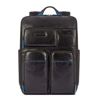 Afbeelding van Piquadro Blue Square Computer Backpack With iPad Pro black