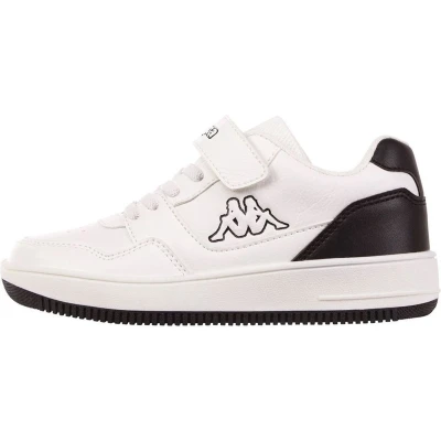 Afbeelding van Kappa Trainingsschoen voor kinderen, Maat: 27, White/black Imitatieleer/ textiel