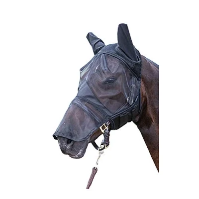 Afbeelding van Harry&#039;s Horse Vliegenmasker Flyshield met Neusstuk XL Agradi.be