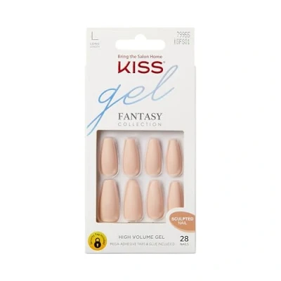 Afbeelding van Kiss Gellak Gel Fantasy Nails Kunstnagels 28 stuks Nepnagels 4 the Cause