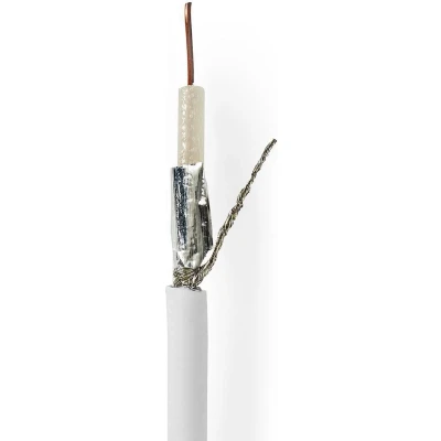 Afbeelding van Coaxkabel Coax 9 (KOKA 799) 25,0 m Wit Nedis