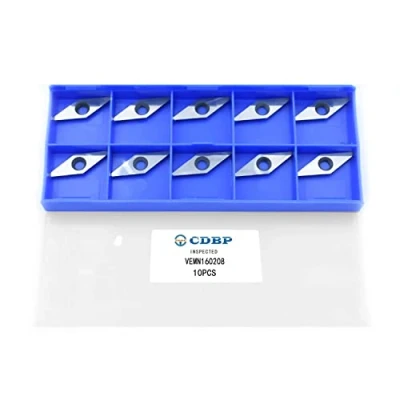 Afbeelding van CDBP Ci4 10 stuks diamantcarbide reservefrezen voor houtdraaien, x 28 diameter 4,3 mm met ronde hardmetalen punt houtdraaibank
