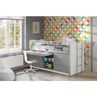 Afbeelding van LUCEVI Bonny 95 Halfhoogslaper 90x200cm Zilver