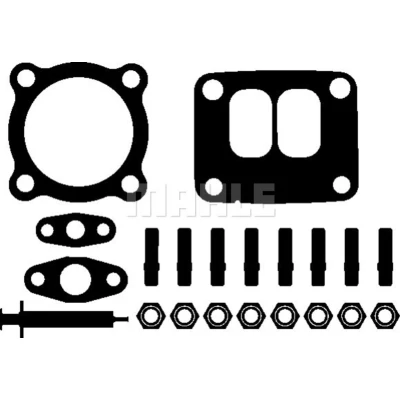 Afbeelding van MAHLE ORIGINAL 001 TA 15055 000 Turbocharger, montageset