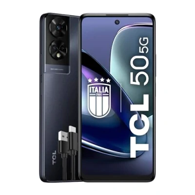 Afbeelding van TCL Mobile 50 5G Smartphone, MediaTek Dimensity 6100+ chipset, 6,56 inch 90 Hz HD+ display, 128, 8 RAM, uitbreiding van 4 en MP dubbele hybride camera, Android 14, 5010 mAh