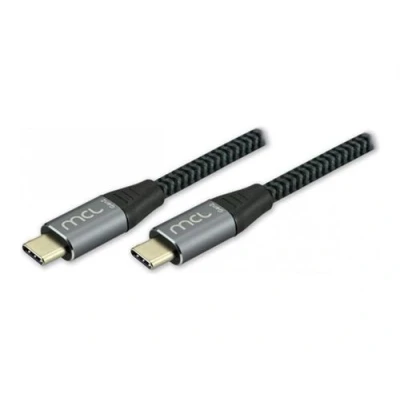 Image de MCL Câble USB 24 pin C (M) pour 3 A 2 m alimentation (60 W), débit de transfert données jusqu&#039;à 10 Gbps noir, gris