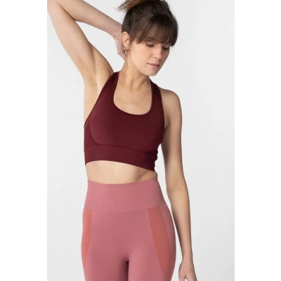 Afbeelding van Sissy Boy Donkerrode seamless bra top (Maat S, Katoen)