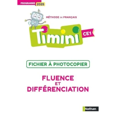 Afbeelding van TIMINI CE1 FICHIER A PHOTOCOPIER FLUENCE ET DIFFERENCIATION
