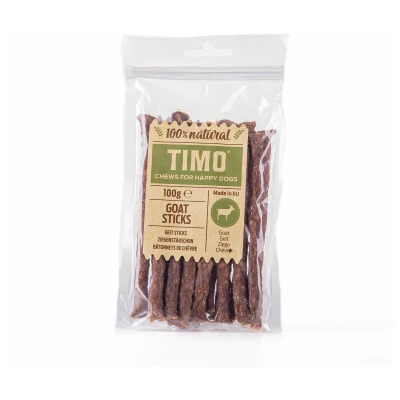 Afbeelding van Timo Sticks 100 g Hondensnacks Geit