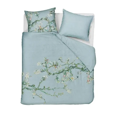 Afbeelding van Beddinghouse x Van Gogh Museum Blossom dekbedovertrek Lits Jumeaux 240x200/220 Blauw Grijs