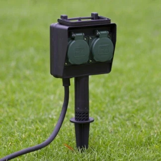 Afbeelding van Tuincontactdoos Brennenstuhl 2 voudig (Grondpen)
