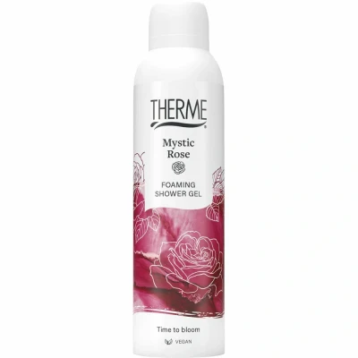 Afbeelding van 3x Therme Foaming Shower Gel Mystic Rose 200 ml