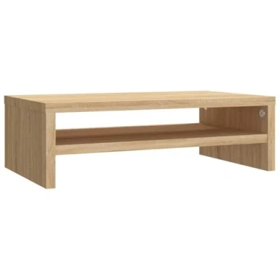 Afbeelding van Monitorstandaard 42x24x13 cm bewerkt hout sonoma eikenkleurig