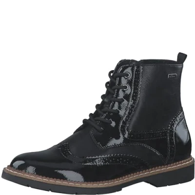 Afbeelding van s.Oliver Cowboy/Bikerlaarsjes, Dames, Maat: 37, Black comb Kunststof