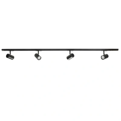 Afbeelding van Railsysteem Trackline 150cm Zwart incl. 4 Cilinder Spots