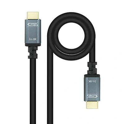 Afbeelding van HDMI Kabel NANOCABLE 10.15.8002 Zwart 2 m 8K Ultra HD