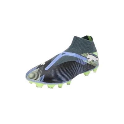 Afbeelding van Puma Future 7 Match Laceless FG/AG Voetbalschoenen met kunststof noppen, Heren, Maat: 43, Gray skies/white/fizzy apple Textiel/ synthetisch