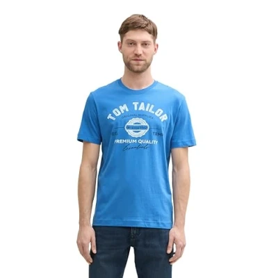 Image de TOM TAILOR T shirt pour homme, 11356 Bleu saphir, XL