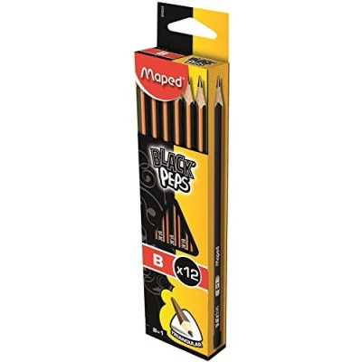 Afbeelding van Helix Maped 12 &#039;Black Peps&#039; Potloden, Hardheid B
