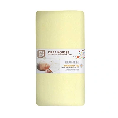 Image de trois kilos sept drap housse 70x140 cm jaune