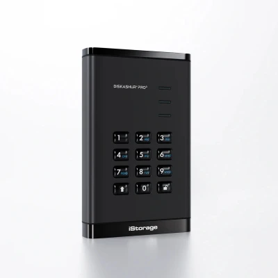 Afbeelding van iStorage diskAshur PRO3 SSD externe Solid State Drive 4TB USB 256 bit Zwart