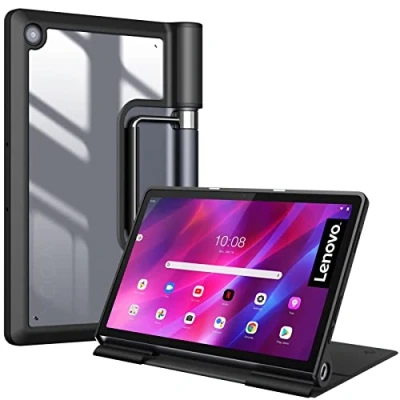 Afbeelding van FINTIE Beschermhoes voor Lenovo Yoga Tab 11 (YT J706) inch dunne foliohoes, transparant, schokbestendig, bescherming tablet 2021, zwart
