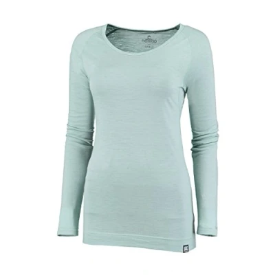 Afbeelding van NOMAD® Long sleeve Pure Merino Dames Groen XXL Warm, Zacht &amp; Ademend 100% Merinowol