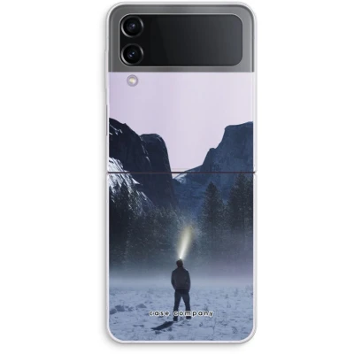 Afbeelding van Case Company® hoesje geschikt voor Samsung Galaxy Z Flip4 Wanderlust Soft Cover Telefoonhoesje Bescherming aan alle Kanten en Schermrand
