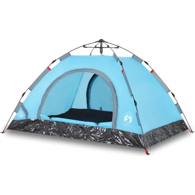 Afbeelding van Tent 3 persoons snelontgrendeling blauw