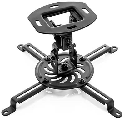 Afbeelding van deleyCON Universele projectorhouder, kantelbaar + 15, 360 draaibaar, belastbaar tot 13,5 kg, met kabelgeleiding, zwart